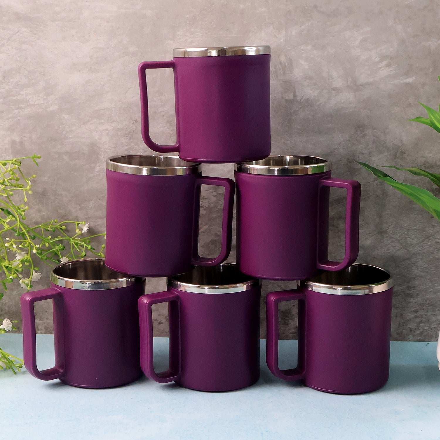 Supermom Stainless Steel Inner Coffee Mug Set (200ML / 6 Pc) Supermom Stainless Steel Inner Coffee Mug Set (200ML / 6 Pc)
